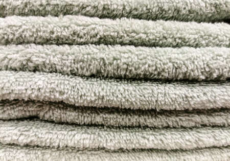 Light gray terry towels bor the backgroundの写真素材
