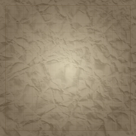 Square millimeter engineering grid paper on old paper background.   
Vector illustration.のイラスト素材