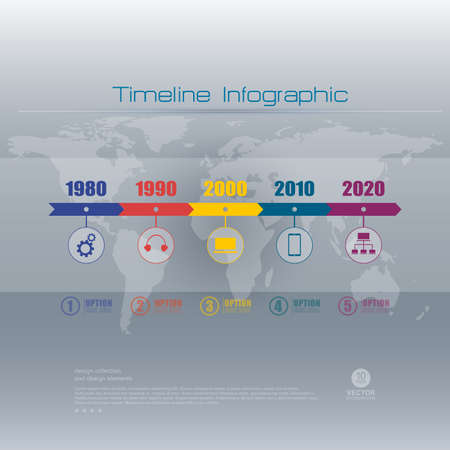 Timeline infographic style.
Vector Illustration.のイラスト素材