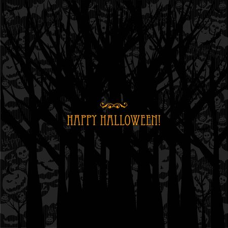 Halloween card or background.
Vector art.のイラスト素材