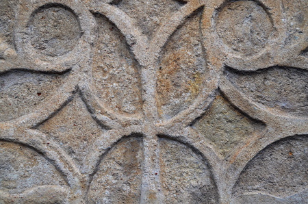 Castle wall decoration element. Segovia, Spainの写真素材