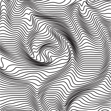 Retro, Vintage Black and White geometric pattern.のイラスト素材