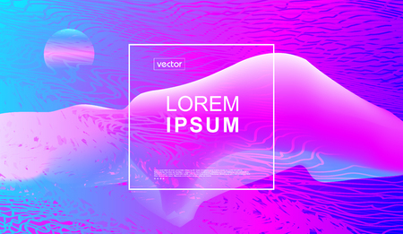 Trendy covers or backgrounds for placard, poster, magazine, brochure, flyer or banner design.Minimal geometric abstract graphic geometric elements and shapes. Vector eps10 illustrationのイラスト素材