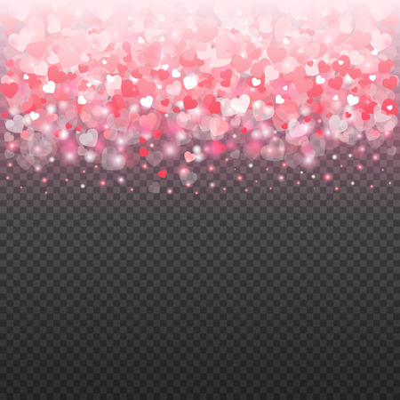 Hearts confetti bokeh Lights Isolated on transparent background.
Design elements for Valentine's day and
Greeting Cards, Wedding, Anniversary, Birthday, Posters.
Vector Illustrationのイラスト素材
