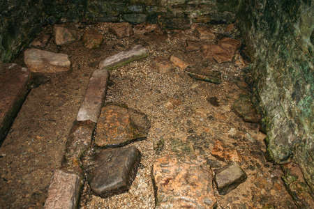 Picture of the inside of an old spring house i came across while hiking at Governor Dodge State Park in Wisconsin.の写真素材