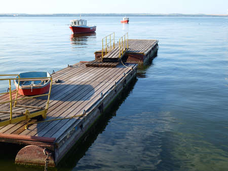  A boat on the dock.  の写真素材