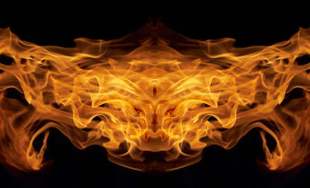 inferno faceの写真素材