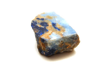 peace of mineral stone isolated on a white backgroundの写真素材