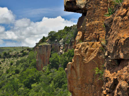 Scenic view in South African climbing route under the sun for a good sport sessionの写真素材