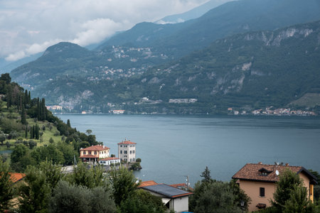 Beautilful viewpoint to admire the lake and the architecture in Bellagio in Italy