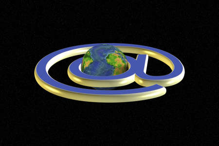 The Internet absorbed a planetの写真素材