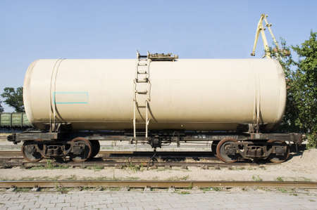 The railway tank for transportation petrol productsの写真素材
