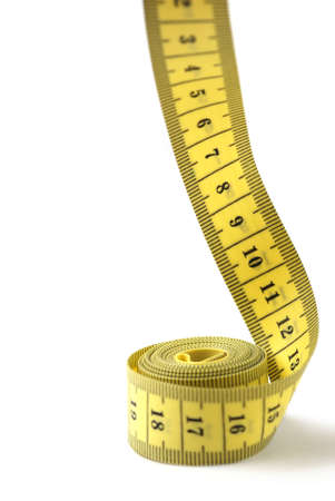 Measuring tape of the tailor. It is isolated on a white background