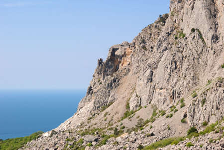 Rock. A picturesque top of mountain. The Crimean peninsulaの写真素材