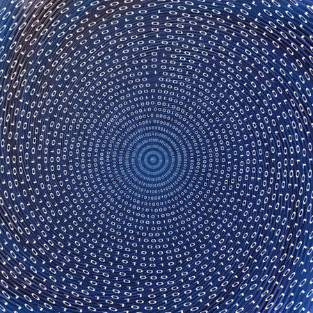 Abstract digital background. Figures in the form of the tunnel leaving in a distanceの写真素材