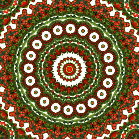 Kaleidoscope vegetable . An abstract background with repeating elements