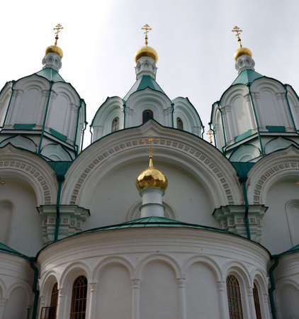 Church. A building of a man's monastery - Svatogorska laurels - east Ukraine の写真素材