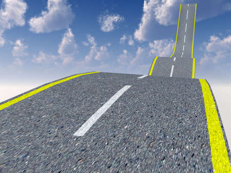 Road to the sky. Abstraction on a theme - a way to heavensの写真素材