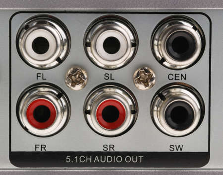 The panel of inputs. The device for reproduction of video and audio of a signal