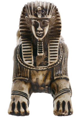 Mythical monster, essence with a head of the woman, paws and a body of a lion and wings of a griffin