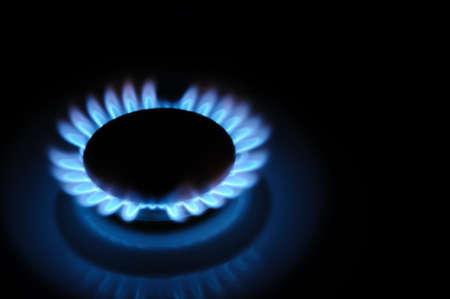 Gas. A household gas oven with the included gasの写真素材