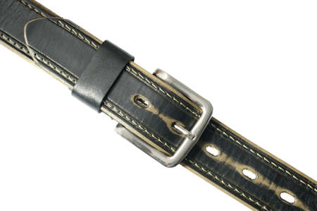 Belt for trousers. It is isolated on a white background