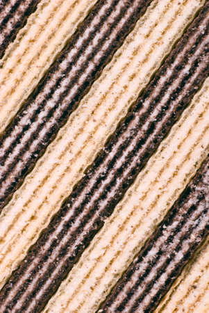 Sweet product chocolate and vanilla wafersの写真素材