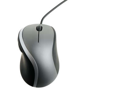 The computer mouse. It is isolated on a white backgroundの写真素材