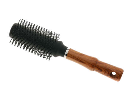 Hairbrush. The device isolated on a white background for combingの写真素材