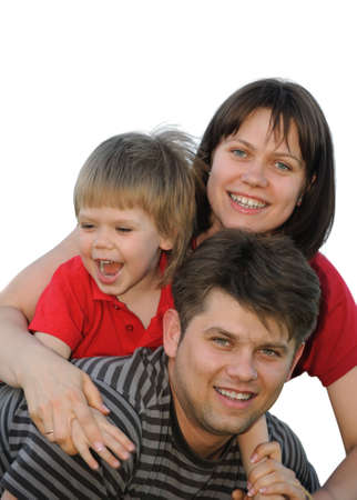 Family. The man, the woman and the boy of the European appearanceの写真素材