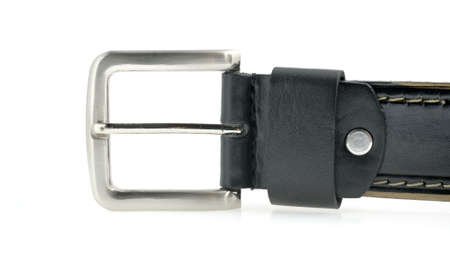Belt for trousers. It is isolated on a white backgroundの写真素材