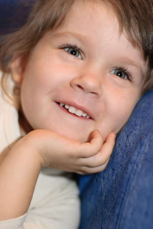 Children portrait. A portrait of the girl close up の写真素材