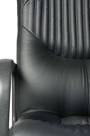 Office armchair. A subject of furniture with a upholstery from a natural leatherの写真素材