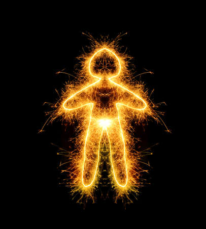 The people from bengal fires. Abstract the image of an people sparks of fireの写真素材