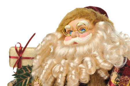 Santa. A christmas symbol. It is isolated on a white backgroundの写真素材