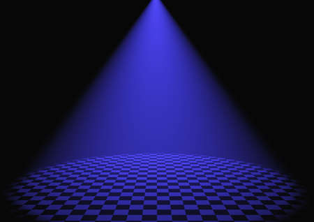 Volumetric light. Rays of light from projectors on a surfaceの写真素材
