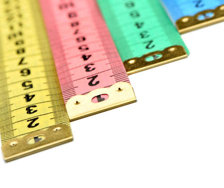 Measuring tape of the tailor. It is isolated on a white background