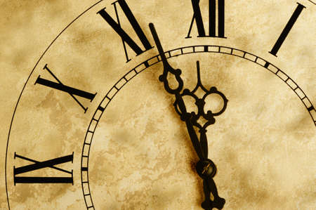 Old hours with texture. Old hours with figured arrows