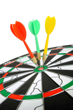 Board for darts. It is isolated on a white backgroundの写真素材