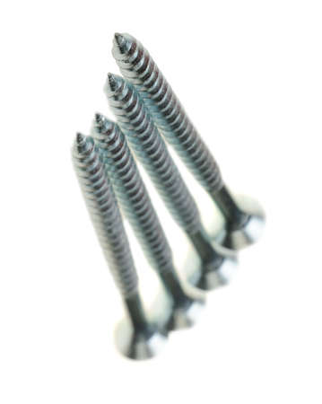 Screws. A object for montage it is isolated on a white backgroundの写真素材