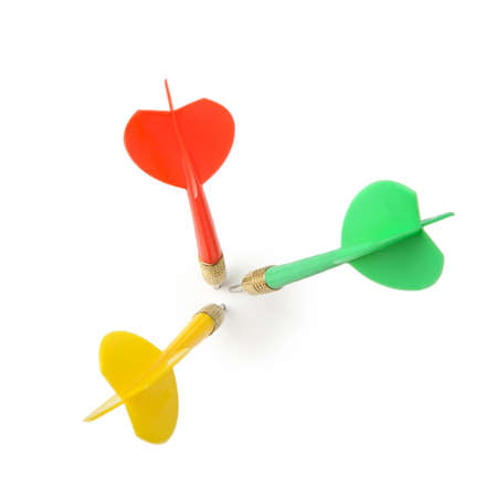 Game darts. It is isolated on a white background.の写真素材