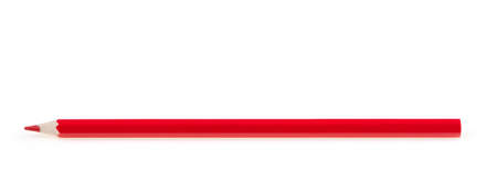 red pencils. It is isolated on a white backgroundの写真素材