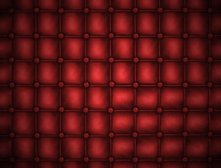 Texture leather quilted a sofa. Rd color.Highly detailed surface of a leather sofa.の写真素材