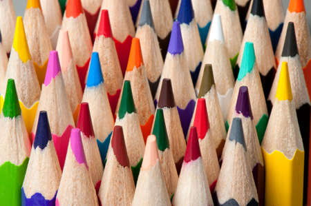 Set of color pencils.Photo close up. Backgroundの写真素材
