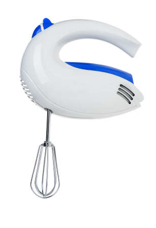 A mixer is a kitchen appliance intended for mixing. Isolated on whiteの写真素材