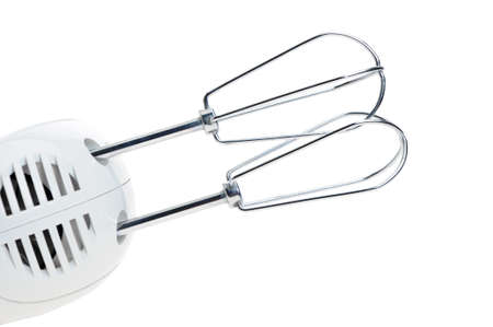 A mixer is a kitchen appliance intended for mixing. Isolated on whiteの写真素材