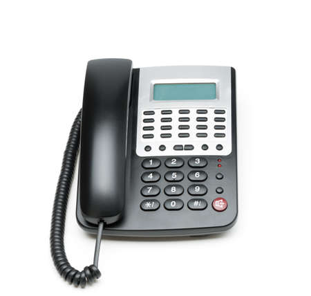 Phone isolated on white. Modern phone, high detailed photo.の写真素材