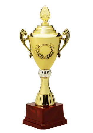 Sports Cup. Isolated on white backgroundの写真素材