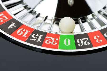 Roulette wheel in casino closeupの写真素材