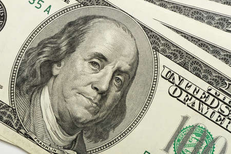 Dollars closeup.Highly detailed picture of American money